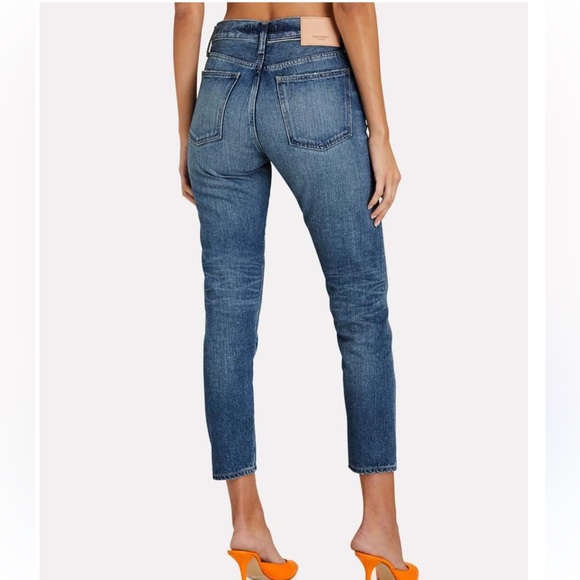 Moussy Vintage Evans Tapered Mid Rise Blue Jeans - Picture 6 of 11